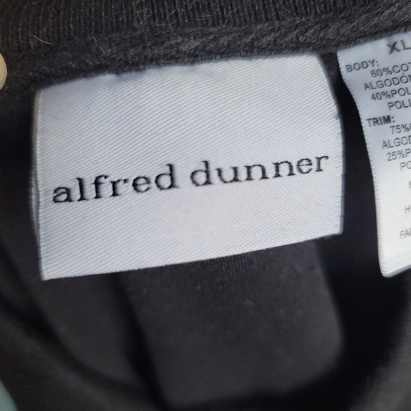 Alfred Dunner Vintage Embroidered Grandma Sweater Size XL Size Black - Picture 8 of 11